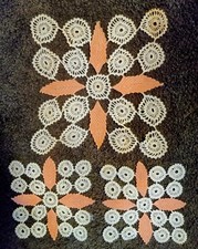 Vtg. 3 Piece Hand Crochet