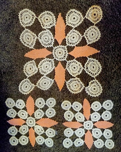 Vtg piece hand crochet - vtg., 3
