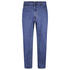 Duke Mens Jeans Comfort  Fit Denim Casual Wear Button Belt Loop Zip Fly 40-70W