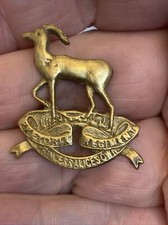 C1932-1943 South Africa Pretoria Regiment (Princess Alice’s Own) Springbok Badge