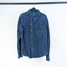 Mens LEE x VIVIENNE WESTWOOD Asymmetric Denim Shirt MEDIUM Blue Ossie Clark M 40