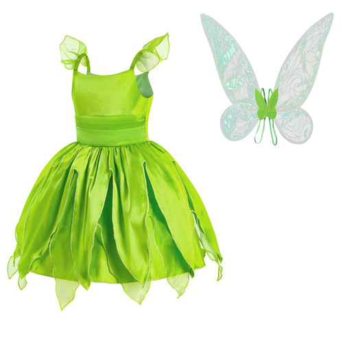 Girls green fairy pixie - girls,