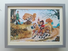Norman Thelwell Horse Riding print 'A Bird In The Hand' FRAMED