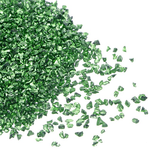 Crushed glass chips - glass,