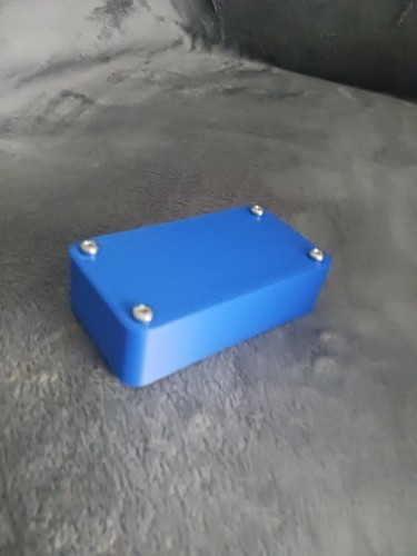 Blue plastic enclosure - blue,