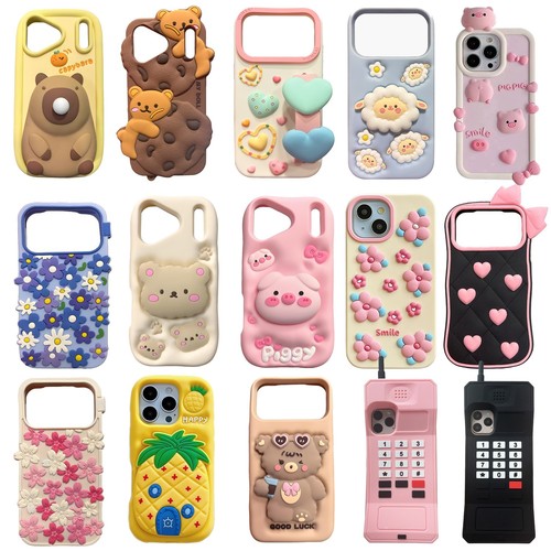 Cute cartoon silicone phone - cute,