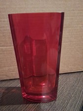 Small Red  Glass Vase, Possibly From IKEA,  Mid 90's