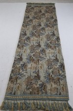 Antique French Oriental Garden & Pagoda Scene Woven Tapestry Panel 272x92cms 