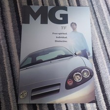 MG TF 2002 - 2004 English Sales Brochure 115 120 Stepspeed 135 160 & Price list