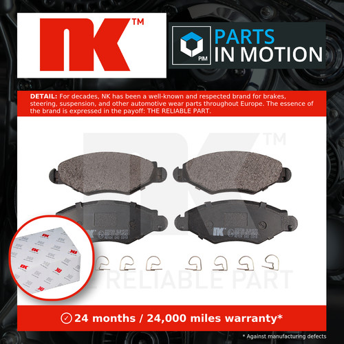 Brake pads set front - pads, nk