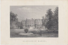 19th century print of Hughenden Manor by Brandard after photo by Taunt