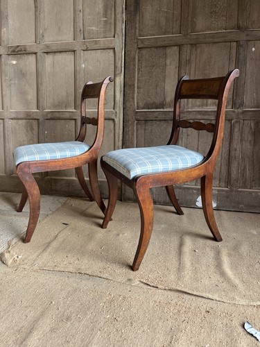 Pair regency mahogany - of,