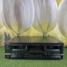 Technics Double Cassette Deck Separates Black RS-TR555 dbx Tested Vintage Hifi