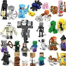 Minecraft Mobs and Characters 28 Piece Figure Set new UK