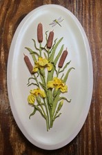 Watersmeet Studio Countryside In Relief Ken Norris Reedmace 8" Wall Plaque 