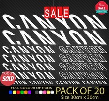 Canyon Vinyl Decal Stickers Sheet Bike Frame Cycling Cycle Bicycle MTB x20