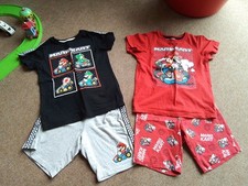 Boys Mario Shorts Pyjamas 2 Pairs Age 6 Years By Next