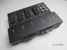 3 x SCART inputs to TV output Control Box for VHS SAT