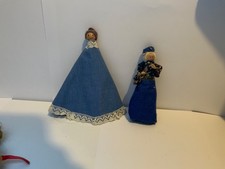 Two off vintage peg dolls in original clothing