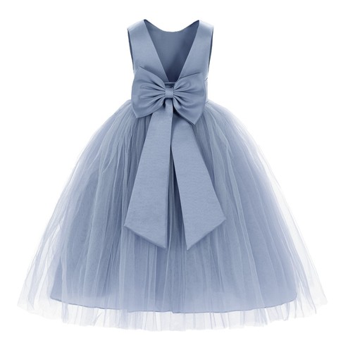 Satin flower girl - flower, dress