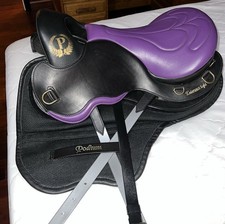 Podium Endurance Light  Saddle Purple Black Horse Tack 16” Seat MW Tree