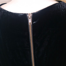 La Redoute Soft Grey Silk Velvet Shift Dress 14 (12)