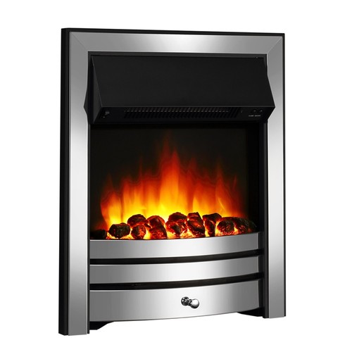 Inset electric fire with coal - inset,