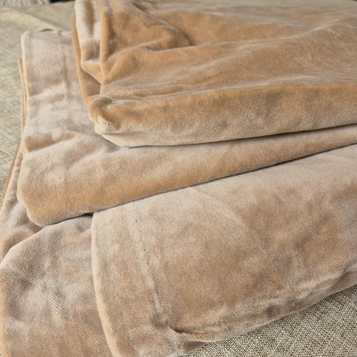 Vintage velvet curtains peach - curtains,