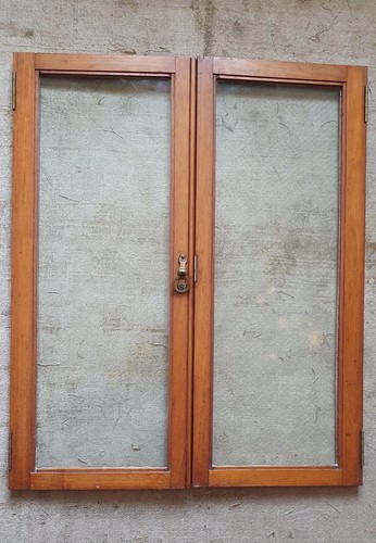 Pair vintage glazed cabinet - vintage,