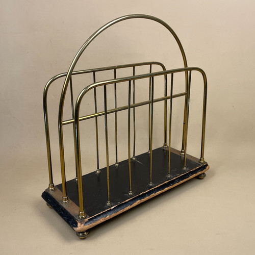 Vintage metal brass magazine - brass,