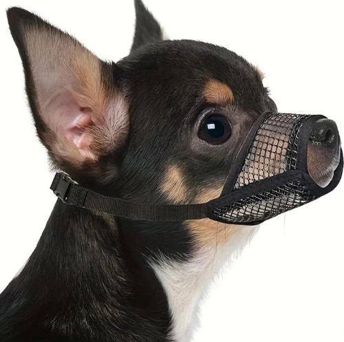 Breathable mesh dog muzzle - mesh,