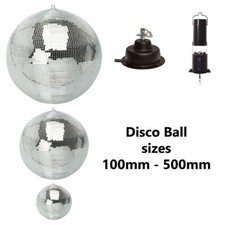 Mirror Disco Ball Silver Hanging Glitter Sparkle Ball For DJ Dance Party Events