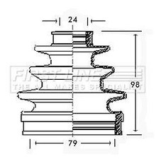 FIRST LINE Front Outer CV Boot
