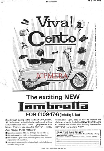 Lambretta 98cc cento scooter - '98cc, cento'