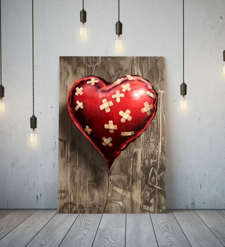 Banksy balloon heart girl - balloon,