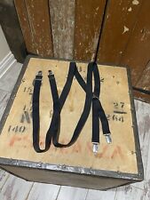 Black Clip Braces Suspenders Elasticated Classic Trouser Accessory New