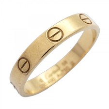 Cartier Mini Love Ring, 18KYG Yellow Gold, #58, Men's