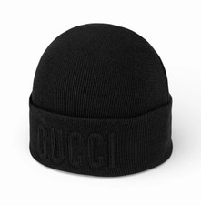 Gucci GG Logo Wool Beanie Hat