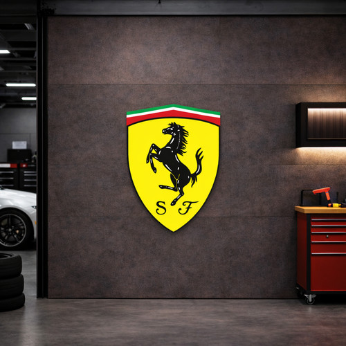 Ferrari 80cm aluminum logo - ferrari--,