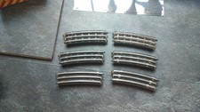 Trix Twin Rail track 6 Half Curves . bakerlite