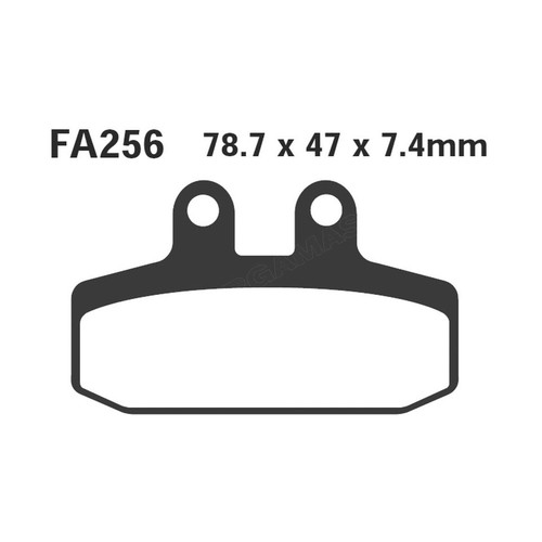 Pair pads ebc - ebc, sfac256