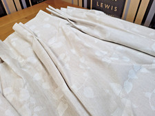 JOHN LEWIS MTM W140 x D230cm Villa Nova Henley Pinch Pleat Curtains £970