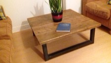 Coffee table in reclaimed