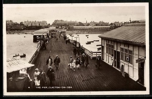 Clacton sea the - the, pier