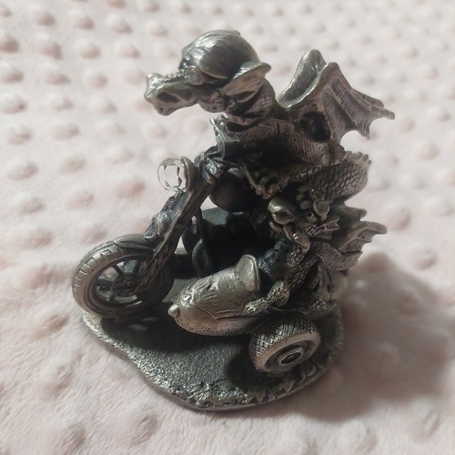 Tudor mint pewter biker dragon - pewter,