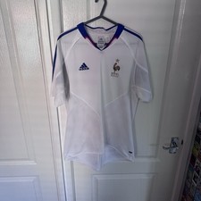 Adidas France 2004 Away Shirt Men’s Medium White Vintage