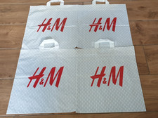 4 h&m used plastic carrier bags
