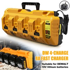 For DeWalt 18v XR Cordless Four Port Li-ion Fast Battery Charger - DCB104 220v