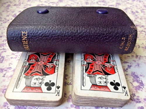 Vintage patience cards - patience, cards.c.w.s