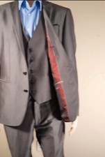 Next Men's Grey Tonic Slim Fit